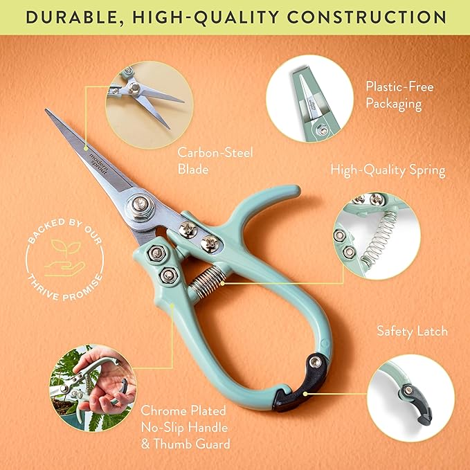 Modern Sprout Pruning Shears- Garden Snips - Herb Scissors- Lavender 1-Pack