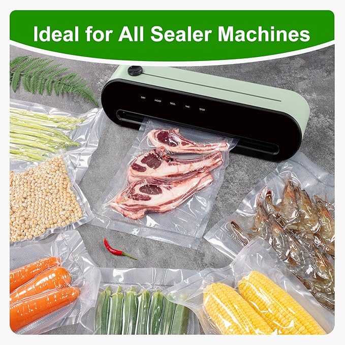 Ultrean 8" x 150' Vacuum Seal Roll Keeper with Cutter, Commercial Grade Vacuum Sealer Bags for Food Saver,BPA Free,Ideal for Storage, Meal Prep and Sous Vide