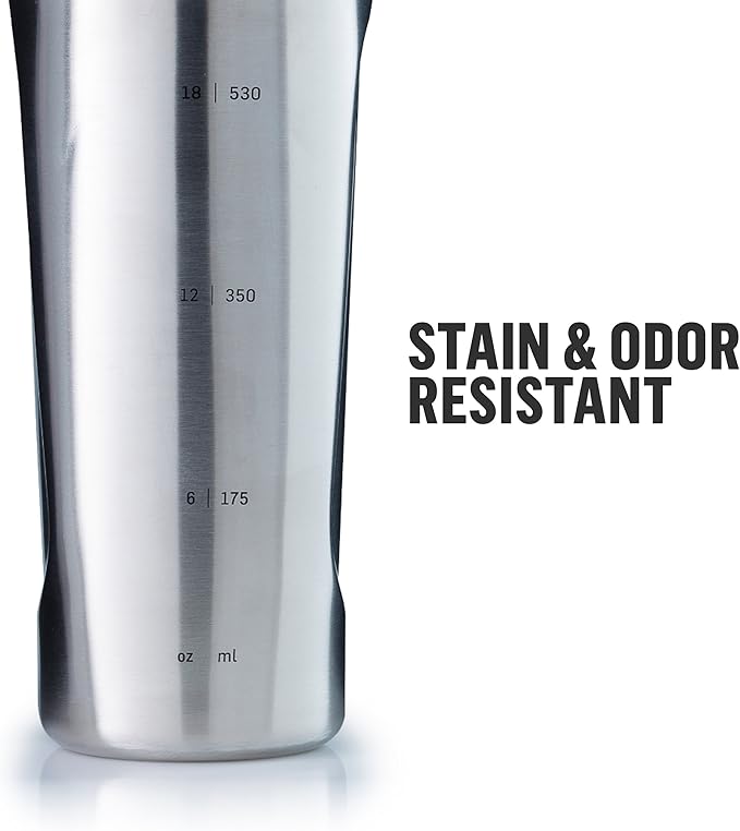 BlenderBottle Radian Stainless Steel Shaker Bottle 26 oz Black