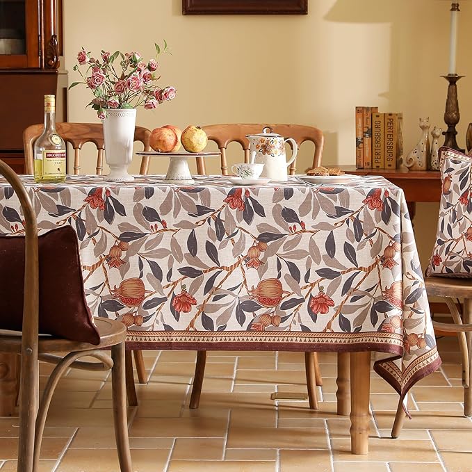 patdrea Vintage French Linen Tablecloth,Square,67"x67"