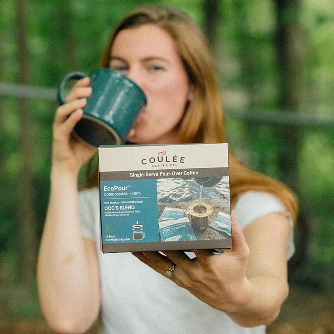 Coulée EcoPour Coffee Variety Pack, Single Serve, 4 Flavors, 20 Pack