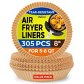 Vailnd Air Fryer Liners Disposable, 305 PCS 8" Round Air Fryer Paper Liners