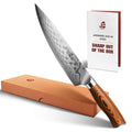 TUO 8" Chef Knife in Japanese Steel AUS-10, 67 Layers Damascus Kitchen Knife, High Carbon Steel Blade with Dragon Pattern & Pakkawood Handle