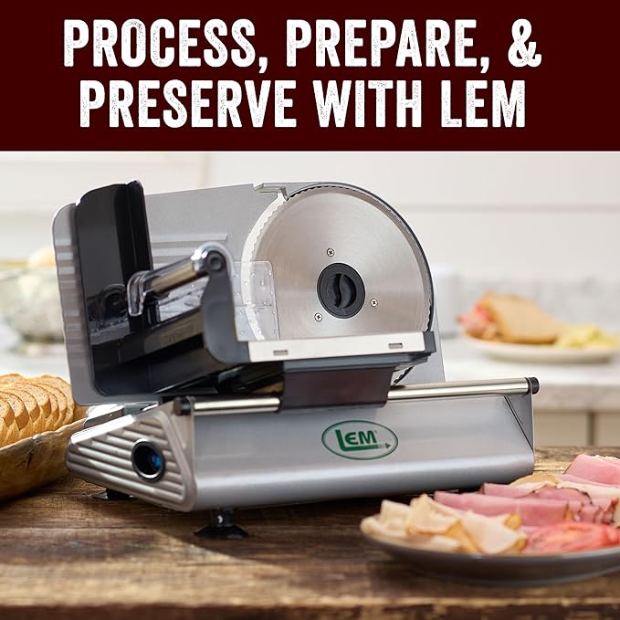 LEM Products 7.5" Electric Meat Slicer, Kitchen Appliance for Home Use
