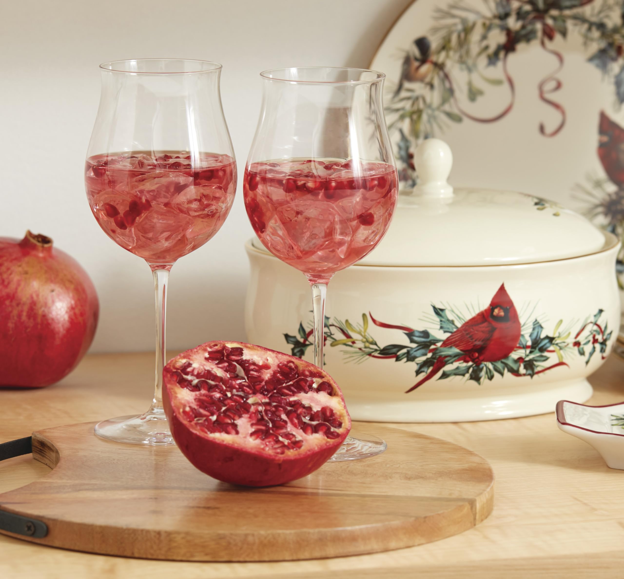 Lenox Winter Greetings Porcelain Covered Christmas Gravy Dish, 64oz