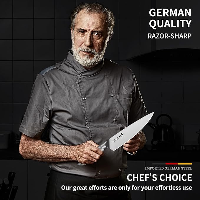 MAD SHARK 8 Inch Chef Knife, Professional Ultra Sharp Kitchen Knife