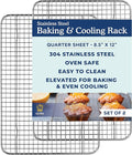 Ultra Cuisine Cooling & Baking Rack Set - 8.5'' x 12'' - Set of 2