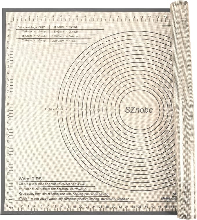 Silicone Pastry Mat 34X26 inch Baking Mat for Rolling Dough