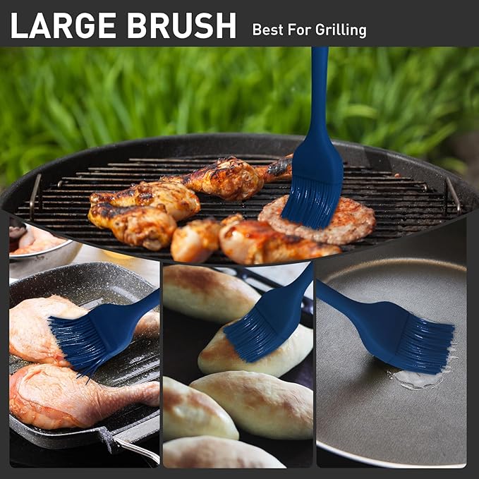 Begonia Silicone Pastry Brush (Blue)