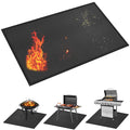 kanhiro Grill Mats for Outdoor Grill 59x39 Inch Fireproof Double-Sided Grill Matt and Deck Protector, Oil-Proof Waterproof BBQ, Grill Pad for Patio, Floor, Lawn Protection