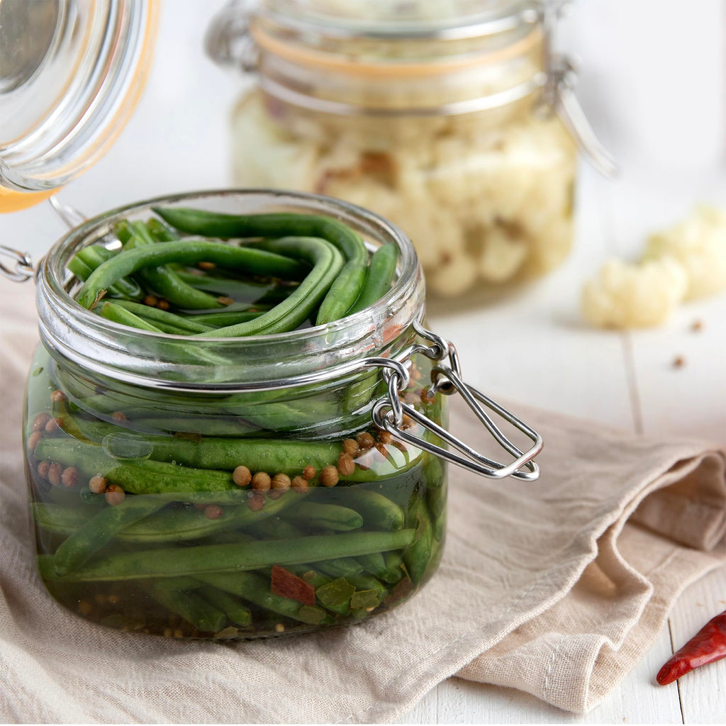 Galashield Glass Jars with Airtight Lids 16 oz [Set of 2]