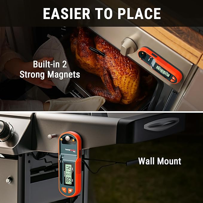 TempPro TempSpike 600ft Wireless Meat Thermometer with Ultra-Thinner Probe