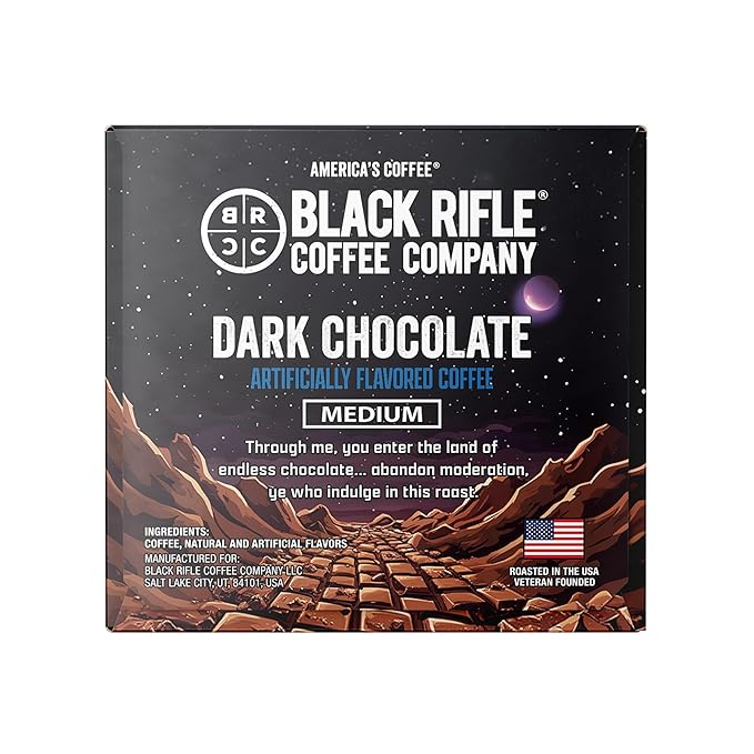 Black Rifle Coffee Medium Roast K Cup Coffee Dark Chocolate 12 Count
