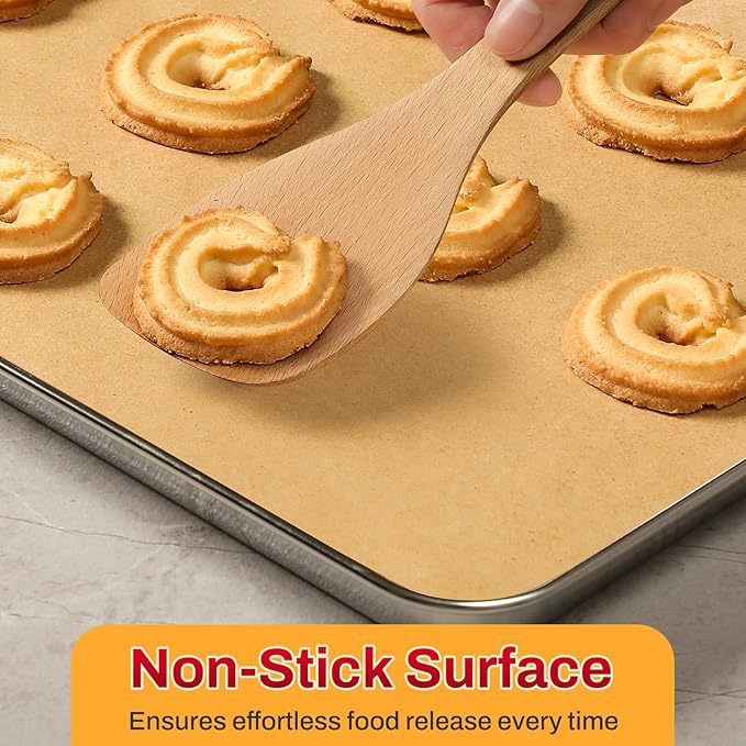 200Pcs 12x16 Inch Unbleached Parchment Paper Sheets for Baking, Pre-Cut, Non-Stick Parchment Paper for Baking, Cooking, Grilling, Air Fryer, Half Sheet Baking Sheets for Baking Cookies, Cooking, Oven