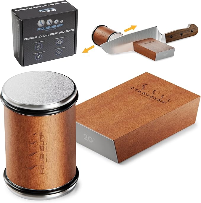 Rolling Knife Sharpener Kit, Blade Sharpening Roller for Kitchen Knives