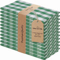 Urban Villa Cloth Napkins Cotton 20x20 (Set of 12) Hunter White
