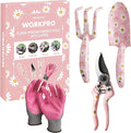 WORKPRO Aluminum Garden Tool Set, 4PCS Heavy Duty Gardening Tools