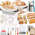PeacePeo Sourdough Kit, 11'' Oval and 10'' Round Cotton Rope Bread Baskets