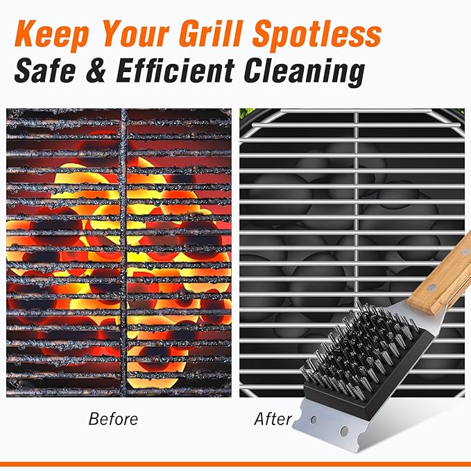 SIMPLETASTE Grill Brush and Scraper for BBQ