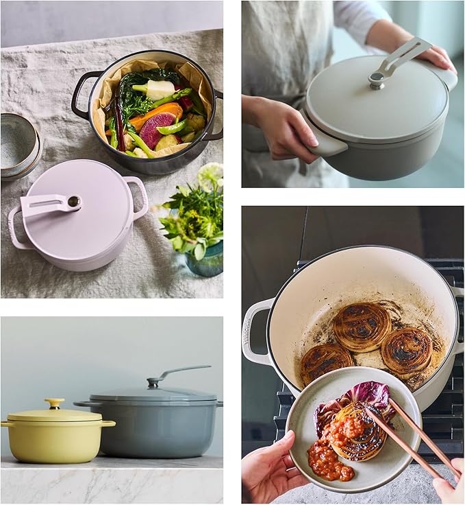 Vermicular Oven Pot 2.0 | Lightweight Enameled Cast Iron Pot | 14cm (1 Qt) | Non-Toxic | Induction-compatible | Dutch Oven | Made in Japan | Matte Himalayan Pink