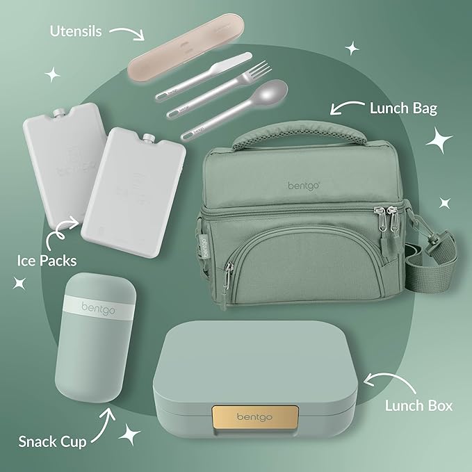 Bentgo Modern Adult Bento Lunch Box with 3-4 Compartments