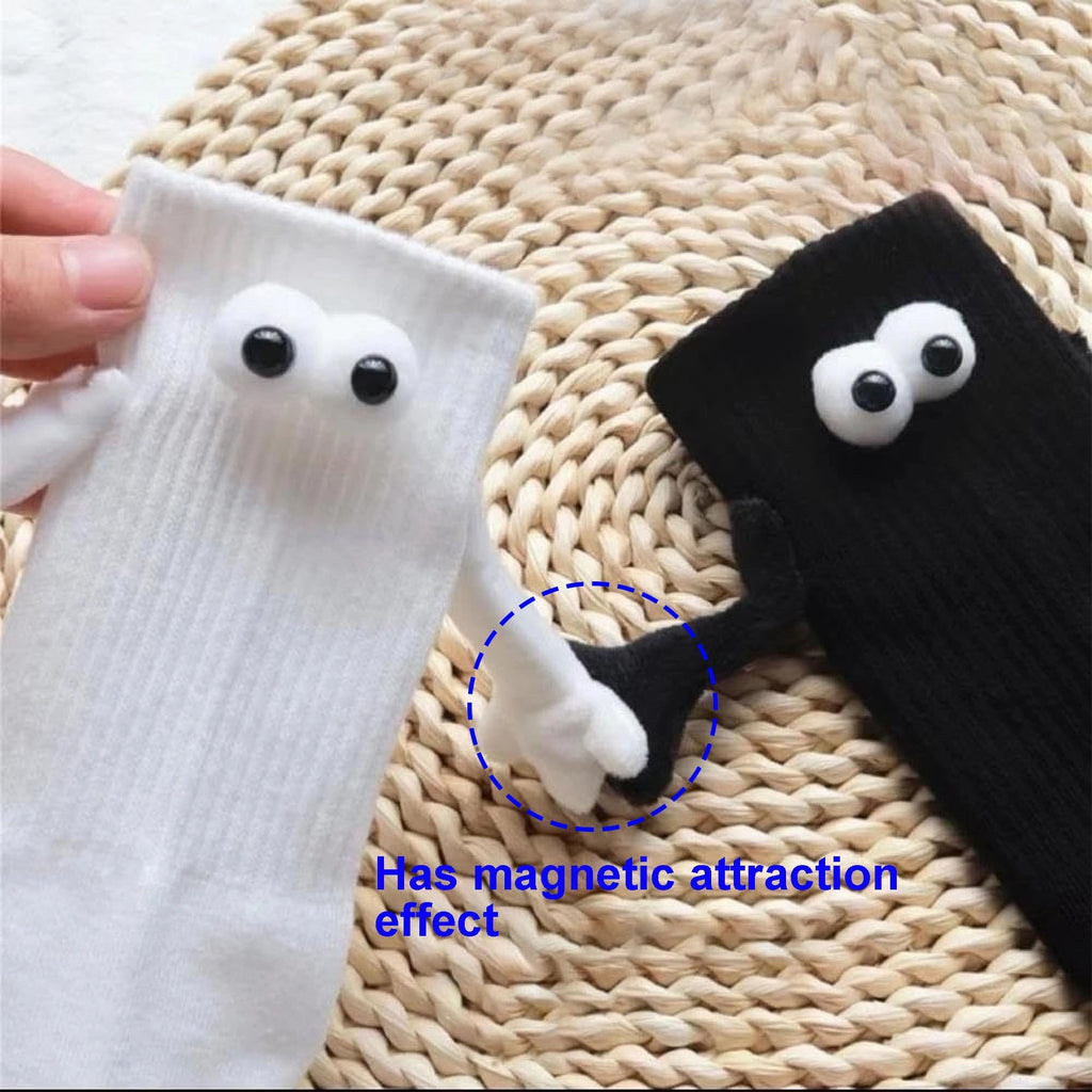 Oneastern 2 Pairs Magnetic Holding Hands Socks Funny Couple Gifts, Best Friend, Engagement, Anniversary, Teens Gag Cute Weird Stuff