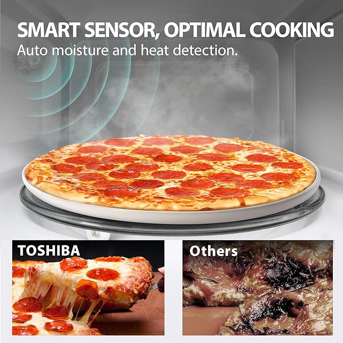 TOSHIBA Large Countertop Microwave Oven with Smart Sensor, 2.2 Cu.Ft, 1200W