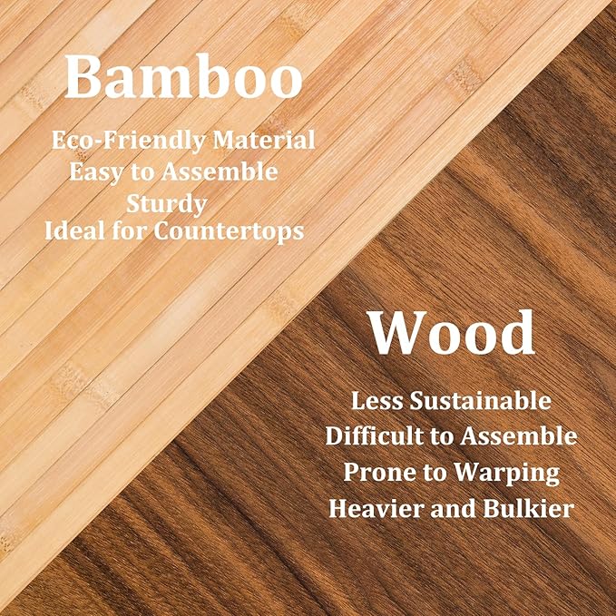 Wine Stack 9 Bottle Bamboo Stackable Small Wine Rack for Countertop, No Tools Assembly, Durable, Wine and Liquor Bottle Storage for Small Spaces