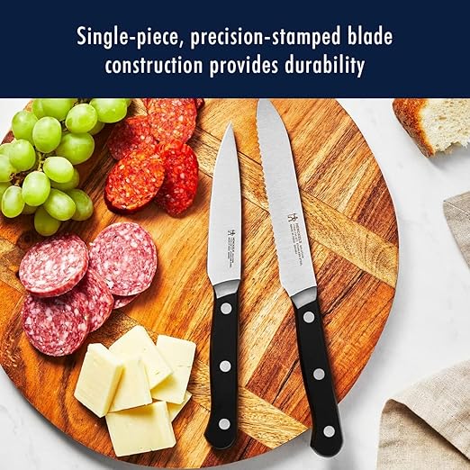 HENCKELS Solution Razor-Sharp 18-pc Knife Set, Chef Knife, Bread Knife, Steak Knife, German Engineered Informed by 100+ Years of Mastery