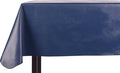 Yourtablecloth Heavy Duty Vinyl Rectangle or Square Tablecloth – 6 Gauge Heavy Duty Tablecloth – Flannel Backed – Wipeable Tablecloth with Vivid Colors & Many Sizes 52 x 120 Navy