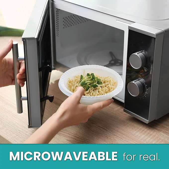 PLASTICPRO Round Plastic 12 ounce Bowls Microwaveable 200 Count