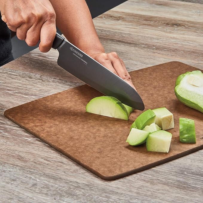 KYOCERA Revolution 4-Pc Ceramic Knife Set: Chef’s, Santoku, Utility&Paring