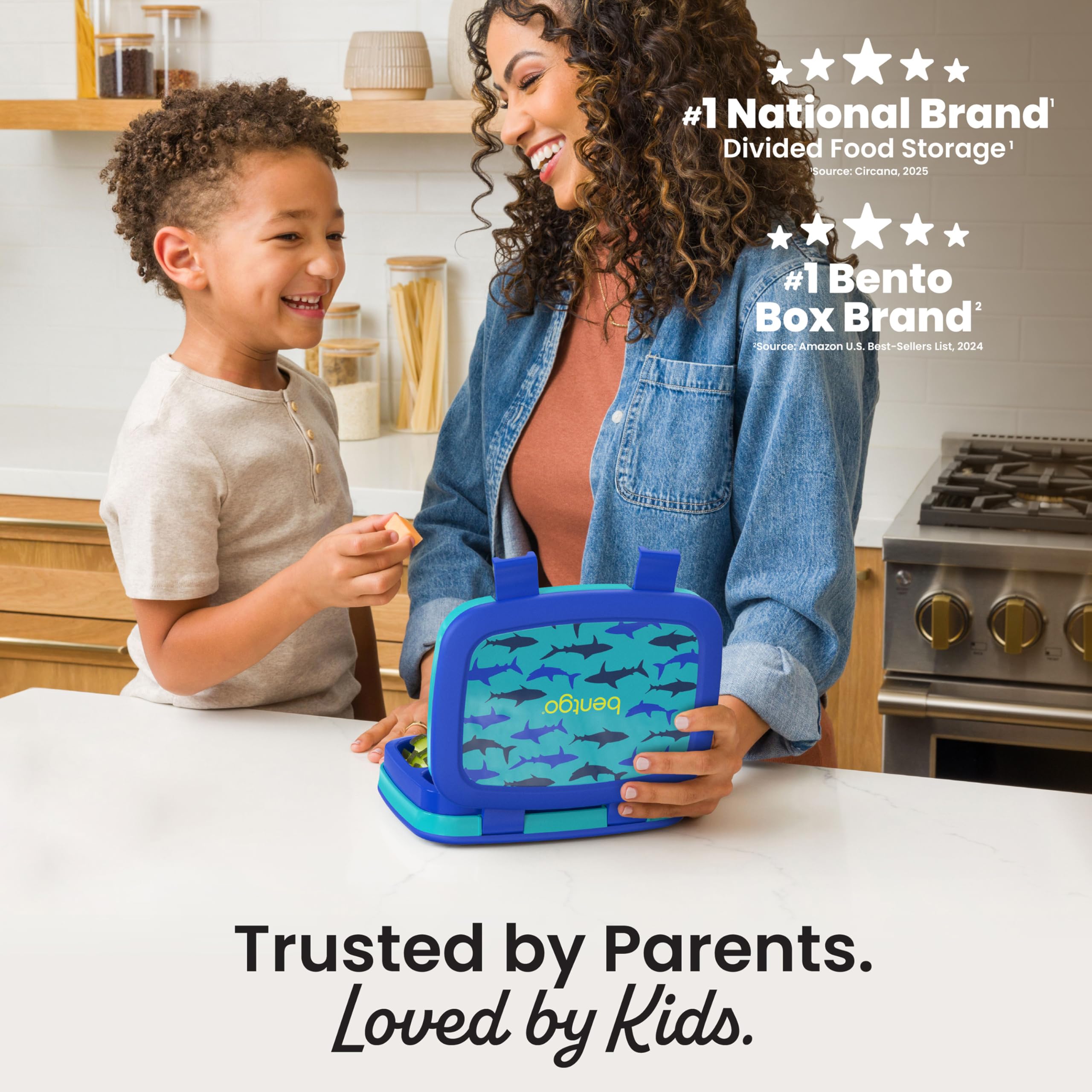 Bentgo Kids Prints Leak-Proof 5-Compartment Bento-Style Kids Lunch Box