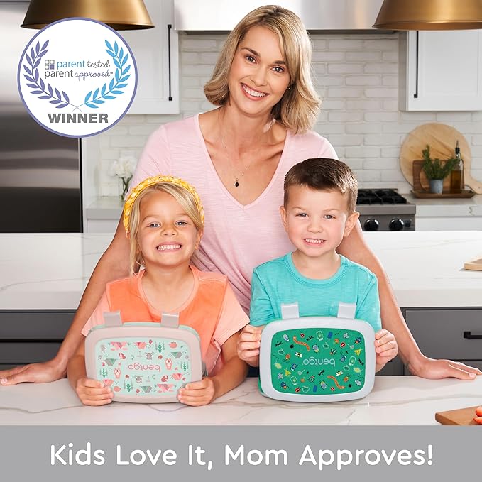 Bentgo Kids Prints Leak-Proof 5-Compartment Bento-Style Kids Lunch Box