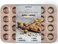 HAPPIELS 24 Cup Mini Muffin Pan Nonstick, PFOA & BPA Free