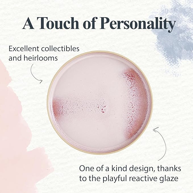 Portmeirion Minerals Dinner Plate - Rose Quartz, Set of 4