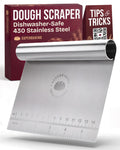 Superbaking Multipurpose Bench Scraper, 6" Grill & Dough Scraper with Ruler