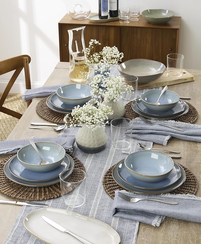 Oneida Mooncrest 45-Piece 18/0 Silverware Set for 8, Flatware