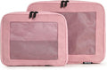 Aerotrunk Compression Packing Cubes for Travel, 2-Pack, Pink