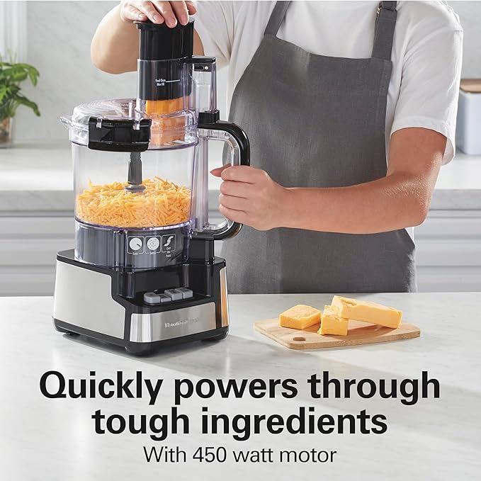 Hamilton Beach 12 Cup Stack & Snap Food Processor and Vegetable Chopper