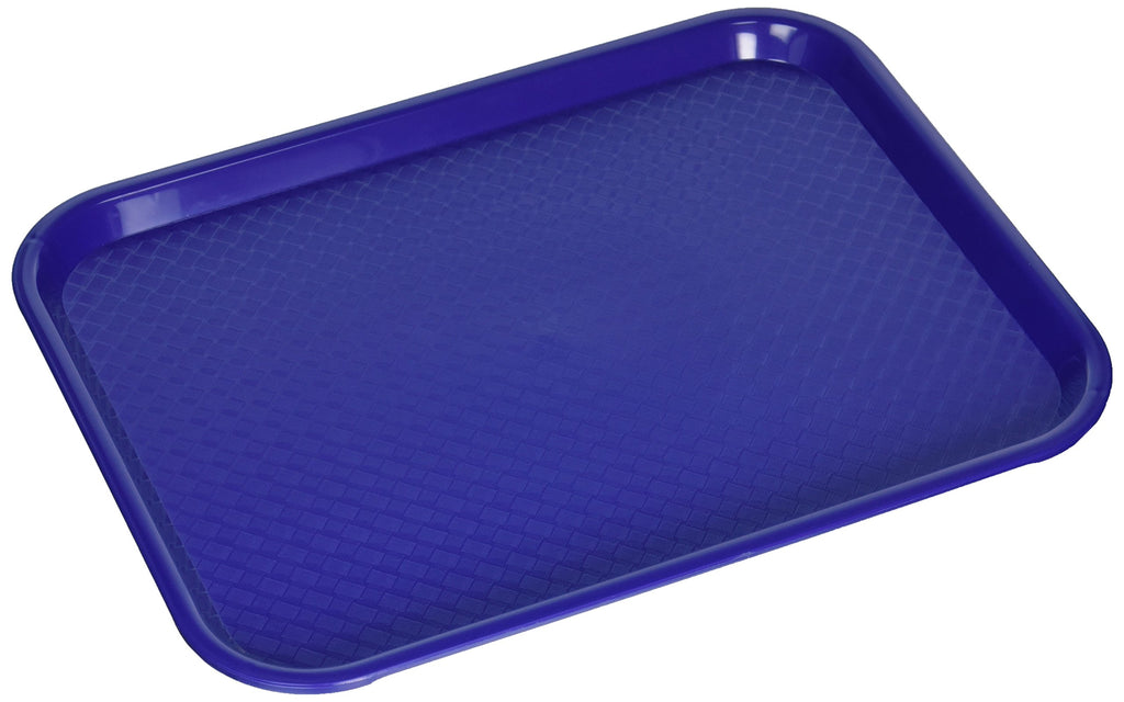 New Star Foodservice Plastic Fast Food Tray, Blue, 10 by 14-Inch