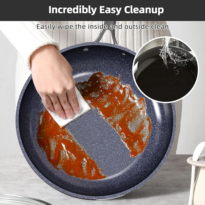 Nuwave Lux 13pc Forged Lightweight Nonstick Ceramic Cookware Set, PFAS-Free