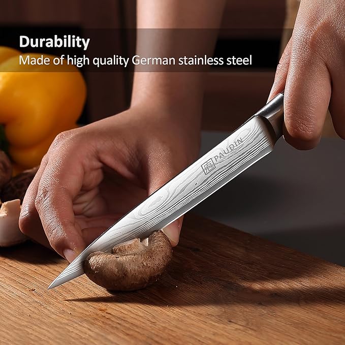 PAUDIN Kitchen Utility Knife, 5 Inch Chef Knife Fruit Knife, Gift Box