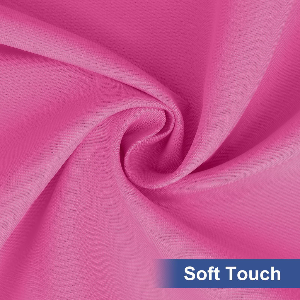 homing Rectangle Table Cloth Cover, Water-Resistant Polyester Elastic Fitted Tablecloth, Fits for 8 Foot Folding Tables, Washable Table Protector for Picnic, Camping, Outdoor (Rose Pink, 30" x 96")