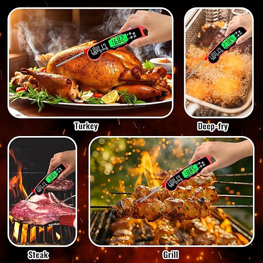 Meat Thermometer Digital, Instant Read Digital Meat Thermometer