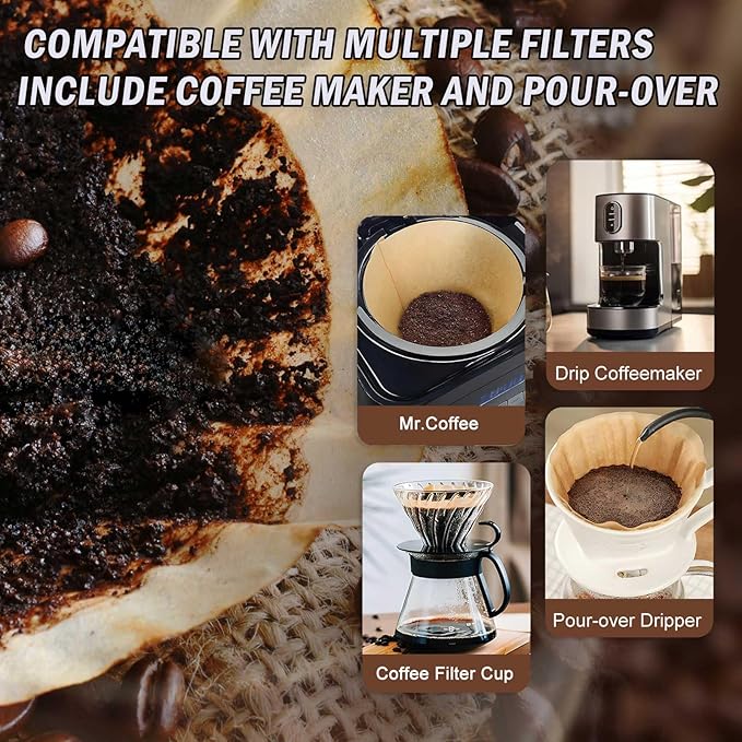 200Pcs #4 Coffee Filters Cone 8-12 Cup for Drip Coffee Maker