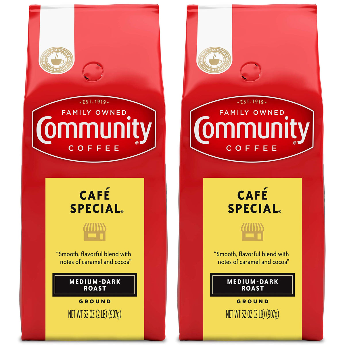 Community Coffee 100% Colombia 72 Ounce, Medium Dark Roast Ground Coffee, 12 Ounce (Pack of 6)