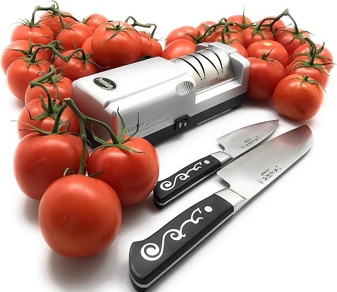Master Grade Premium Knife Sharpener Bundle Deal with Martin Yan's Chef Knife