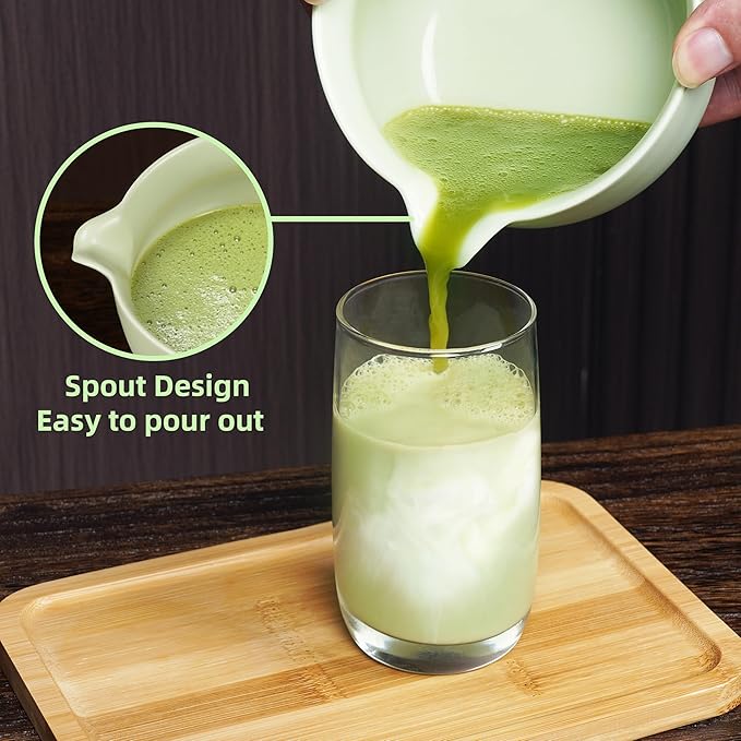 Travel Matcha Set with Portable Storage Bag, 9-Piece Japanese Matcha Kit includes Ceramic Bowl, Bamboo Whisk, Holder & Tray, Traditional Tea Ceremony Gift Box for Travel & Home