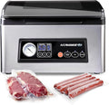 Avid Armor USV32 Chamber Vacuum Sealer Machine – 11.5" Sealing Bar, Glass Lid, Seal Meats, Soups, Sauces & Liquids, Marinate in Minutes, Sous Vide Ready, Accessory Hose Included, Stainless Steel